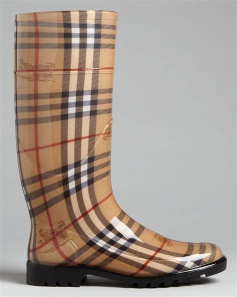 burberry haymarket mid rain boots|burberry rain boots.